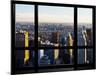 Window View, Special Series, Landscape Sunset, Manhattan, New York City, United States-Philippe Hugonnard-Mounted Photographic Print