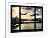 Window View, Special Series, Landscape View on Seine River and Eiffel Tower, Paris, France, Europe-Philippe Hugonnard-Framed Photographic Print