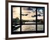 Window View, Special Series, Landscape View on Seine River and Eiffel Tower, Paris, France, Europe-Philippe Hugonnard-Framed Photographic Print