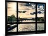 Window View, Special Series, Landscape View on Seine River and Eiffel Tower, Paris, France, Europe-Philippe Hugonnard-Mounted Photographic Print