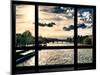 Window View, Special Series, Landscape View on Seine River and Eiffel Tower, Paris, France, Europe-Philippe Hugonnard-Mounted Premium Photographic Print