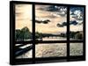 Window View, Special Series, Landscape View on Seine River and Eiffel Tower, Paris, France, Europe-Philippe Hugonnard-Stretched Canvas