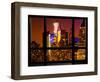 Window View, Special Series, Manhattan by Night, Times Square, New York City, United States-Philippe Hugonnard-Framed Photographic Print