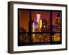 Window View, Special Series, Manhattan by Night, Times Square, New York City, United States-Philippe Hugonnard-Framed Premium Photographic Print