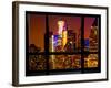 Window View, Special Series, Manhattan by Night, Times Square, New York City, United States-Philippe Hugonnard-Framed Photographic Print