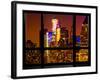 Window View, Special Series, Manhattan by Night, Times Square, New York City, United States-Philippe Hugonnard-Framed Photographic Print