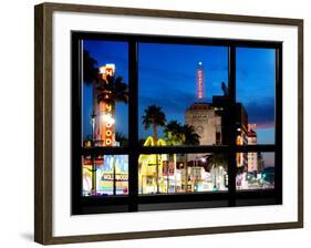 Window View, Special Series, Night, Hollywood Blvd, Los Angeles, California, United States-Philippe Hugonnard-Framed Photographic Print