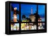 Window View, Special Series, Night, Hollywood Blvd, Los Angeles, California, United States-Philippe Hugonnard-Framed Stretched Canvas