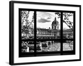 Window View, Special Series, Pont Des Arts and Institut De France Views, Seine River, Paris-Philippe Hugonnard-Framed Photographic Print