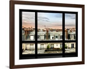 Window View, Special Series, Rooftops, Sacre-Cœur Basilica, Paris, France-Philippe Hugonnard-Framed Photographic Print