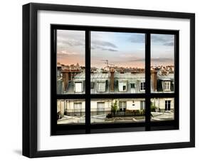 Window View, Special Series, Rooftops, Sacre-Cœur Basilica, Paris, France-Philippe Hugonnard-Framed Premium Photographic Print