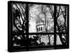 Window View, Special Series, Sacre-Cœur Basilica at Montmartre View, Paris-Philippe Hugonnard-Stretched Canvas