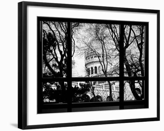 Window View, Special Series, Sacre-Cœur Basilica at Montmartre View, Paris-Philippe Hugonnard-Framed Photographic Print