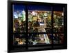 Window View, Special Series, Skyline by Night, Manhattan, New York City, United States-Philippe Hugonnard-Framed Photographic Print