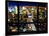 Window View, Special Series, Skyline by Night, Manhattan, New York City, United States-Philippe Hugonnard-Stretched Canvas