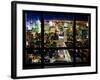 Window View, Special Series, Skyline by Night, Manhattan, New York City, United States-Philippe Hugonnard-Framed Photographic Print