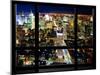 Window View, Special Series, Skyline by Night, Manhattan, New York City, United States-Philippe Hugonnard-Mounted Premium Photographic Print