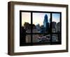 Window View, Special Series, Skyscrapers View at Nightfall, Philadelphia, Pennsylvania, USA-Philippe Hugonnard-Framed Photographic Print