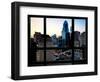 Window View, Special Series, Skyscrapers View at Nightfall, Philadelphia, Pennsylvania, USA-Philippe Hugonnard-Framed Photographic Print