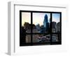 Window View, Special Series, Skyscrapers View at Nightfall, Philadelphia, Pennsylvania, USA-Philippe Hugonnard-Framed Photographic Print