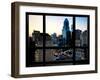 Window View, Special Series, Skyscrapers View at Nightfall, Philadelphia, Pennsylvania, USA-Philippe Hugonnard-Framed Premium Photographic Print