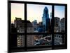 Window View, Special Series, Skyscrapers View at Nightfall, Philadelphia, Pennsylvania, USA-Philippe Hugonnard-Mounted Premium Photographic Print