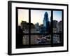 Window View, Special Series, Skyscrapers View at Nightfall, Philadelphia, Pennsylvania, USA-Philippe Hugonnard-Framed Photographic Print