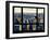 Window View, Special Series, Skyscrapers View at Sunset, Midtown Manhattan, NYC-Philippe Hugonnard-Framed Photographic Print