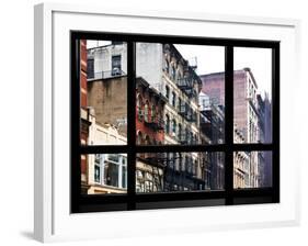 Window View, Special Series, Soho Building, Manhattan, New York City, United States-Philippe Hugonnard-Framed Photographic Print