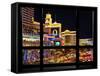 Window View, Special Series, Strip, Las Vegas, Nevada, United States-Philippe Hugonnard-Framed Stretched Canvas