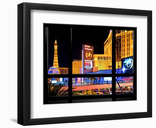 Window View, Special Series, Strip, Resort Casinos Hotels, Las Vegas, Nevada, United States-Philippe Hugonnard-Framed Photographic Print