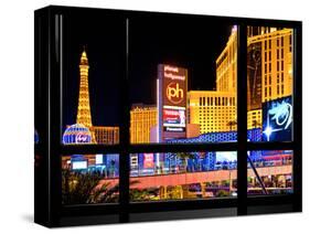Window View, Special Series, Strip, Resort Casinos Hotels, Las Vegas, Nevada, United States-Philippe Hugonnard-Stretched Canvas