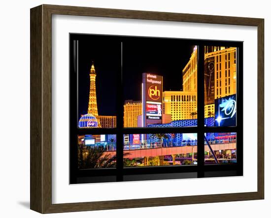 Window View, Special Series, Strip, Resort Casinos Hotels, Las Vegas, Nevada, United States-Philippe Hugonnard-Framed Premium Photographic Print