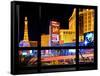 Window View, Special Series, Strip, Resort Casinos Hotels, Las Vegas, Nevada, United States-Philippe Hugonnard-Framed Stretched Canvas