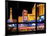 Window View, Special Series, Strip, Resort Casinos Hotels, Las Vegas, Nevada, United States-Philippe Hugonnard-Mounted Photographic Print