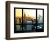 Window View, Special Series, Sunset, Empire State Building, Manhattan, New York, United States-Philippe Hugonnard-Framed Photographic Print