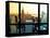 Window View, Special Series, Sunset, Empire State Building, Manhattan, New York, United States-Philippe Hugonnard-Stretched Canvas