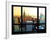 Window View, Special Series, Sunset, Empire State Building, Manhattan, New York, United States-Philippe Hugonnard-Framed Photographic Print