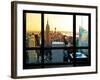 Window View, Special Series, Sunset, Empire State Building, Manhattan, New York, United States-Philippe Hugonnard-Framed Photographic Print