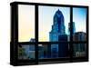Window View, Special Series, Sunset Philly Skyscrapers View, Philadelphia, Pennsylvania, US, USA-Philippe Hugonnard-Stretched Canvas