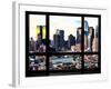 Window View, Special Series, Sunset Skyline at Theater District, Midtown Manhattan, New York-Philippe Hugonnard-Framed Photographic Print