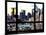 Window View, Special Series, Sunset Skyline at Theater District, Midtown Manhattan, New York-Philippe Hugonnard-Mounted Photographic Print