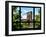 Window View, Special Series, the Brooklyn Bridge View, Manhattan, New York City, United States-Philippe Hugonnard-Framed Premium Photographic Print