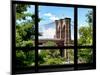 Window View, Special Series, the Brooklyn Bridge View, Manhattan, New York City, United States-Philippe Hugonnard-Mounted Premium Photographic Print