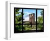 Window View, Special Series, the Brooklyn Bridge View, Manhattan, New York City, United States-Philippe Hugonnard-Framed Photographic Print