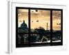 Window View, Special Series, the Eiffel Tower and Seine River View at Sunset, Paris, Europe-Philippe Hugonnard-Framed Photographic Print