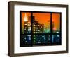 Window View, Special Series, the New Yorker Hotel, Empire State Building, Manhattan by Night, NYC-Philippe Hugonnard-Framed Photographic Print