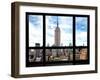 Window View, Special Series, Urban Skyline, Empire State Building, Midtown Manhattan, NYC-Philippe Hugonnard-Framed Photographic Print