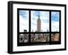 Window View, Special Series, Urban Skyline, Empire State Building, Midtown Manhattan, NYC-Philippe Hugonnard-Framed Photographic Print