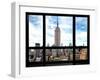 Window View, Special Series, Urban Skyline, Empire State Building, Midtown Manhattan, NYC-Philippe Hugonnard-Framed Photographic Print